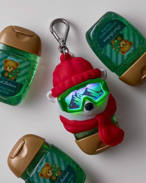 BATH & BODY WORKS - LIGHT UP POLAR BEAR POCKETBAC HOLDER