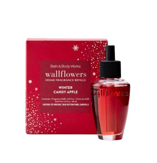 BATH & BODY WORKS - WINTER CANDY APPLE WALLFLOWERS REFILLS 2-PACK