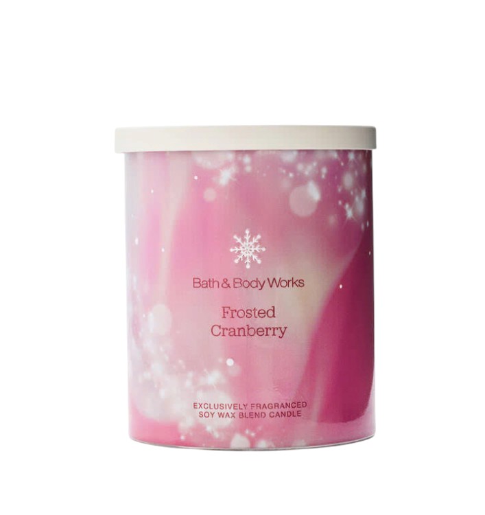 BATH & BODY WORKS - FROSTED CRANBERRY CANDLE 227G