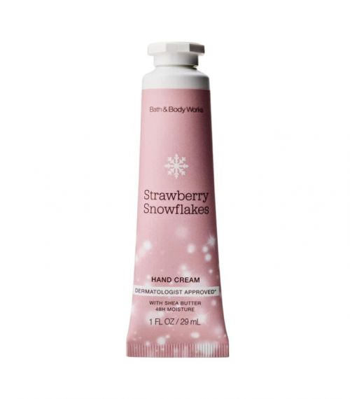 BATH & BODY WORKS - STRAWBERRY SNOWFLAKES HAND CREAM