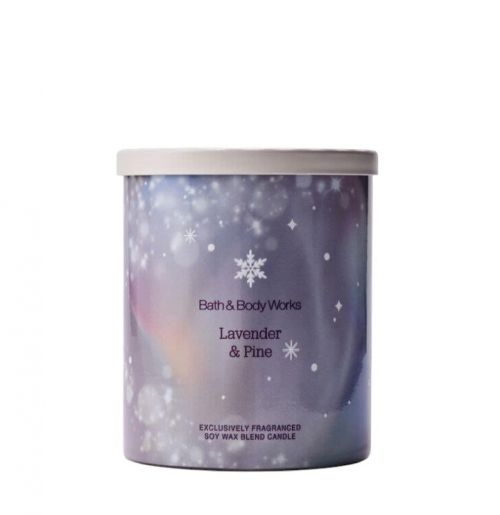 BATH & BODY WORKS - LAVENDER & PINE CANDLE 227G