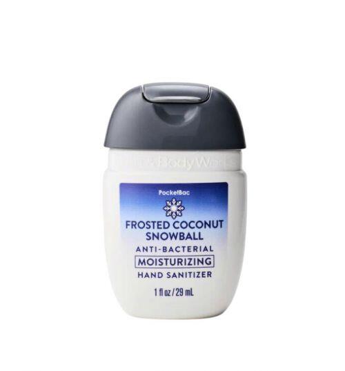 BATH & BODY WORKS - FROSTED COCONUT SNOWBALL MOISTURIZING POCKETBAC HAND SANITIZER
