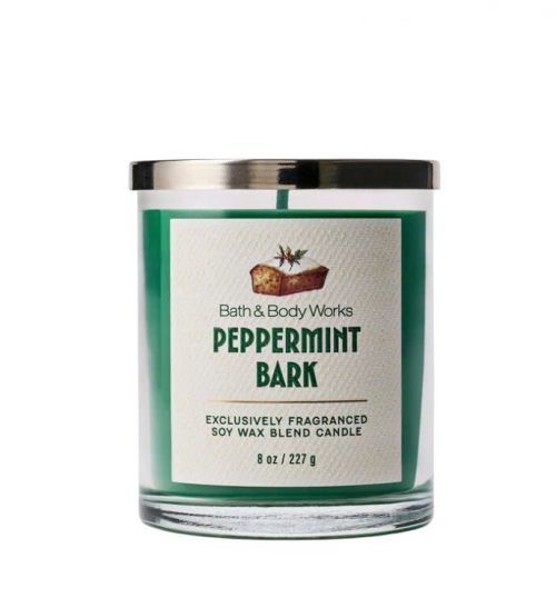 BATH & BODY WORKS - PEPPERMINT BARK CANDLE 227G