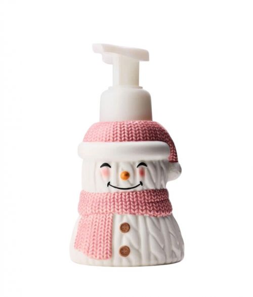 BATH & BODY WORKS - KNIT SNOWMAN FOAMING HAND SOAP DISPENSER