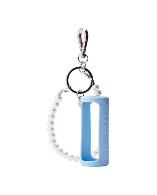BATH & BODY WORKS - BLUE WITH PEARL WRISTLET HAND SANITIZER SPRAY HOLDER