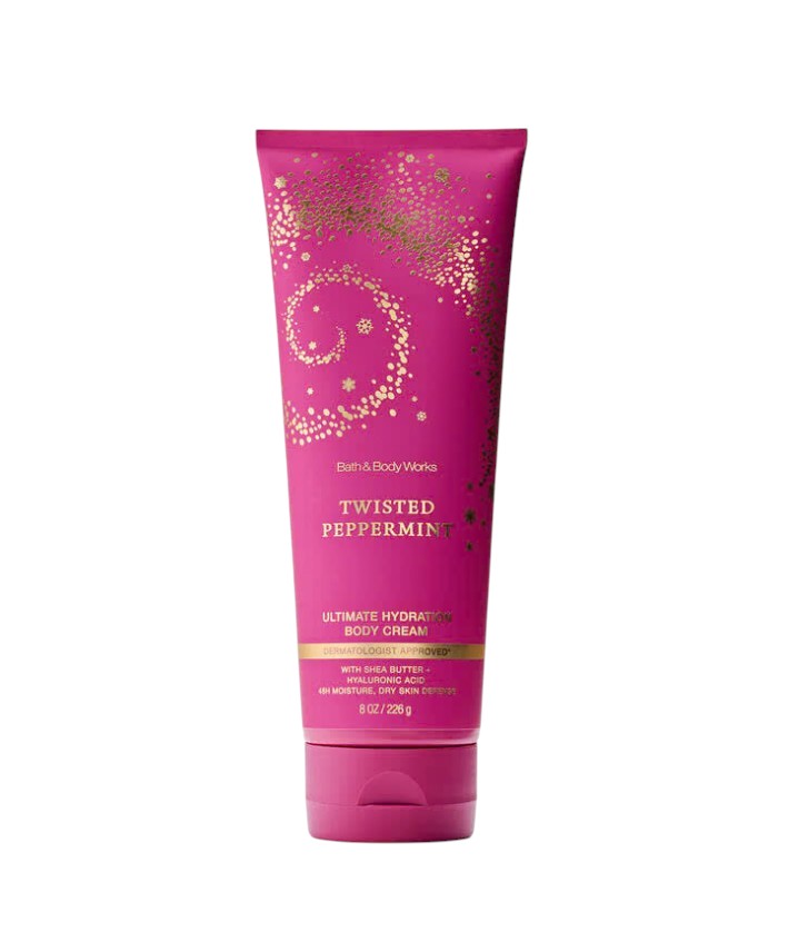 BATH & BODY WORKS - TWISTED PEPPERMINT HAND CREAM
