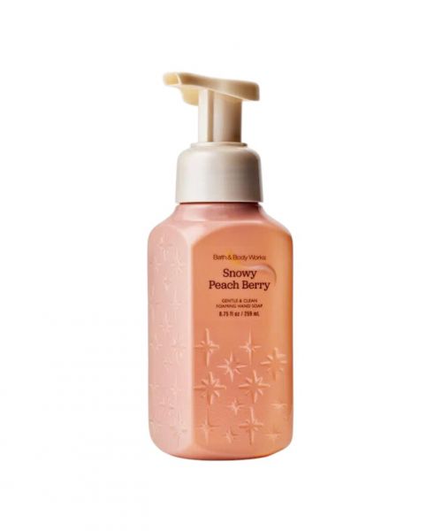 BATH & BODY WORKS -SNOWY PEACH BERRY FOAMING HAND SOAP