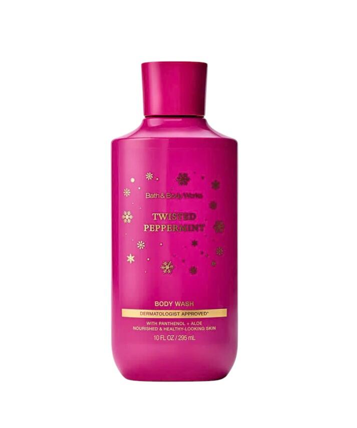 BATH & BODY WORKS - TWISTED PEPPERMINT BODY WASH