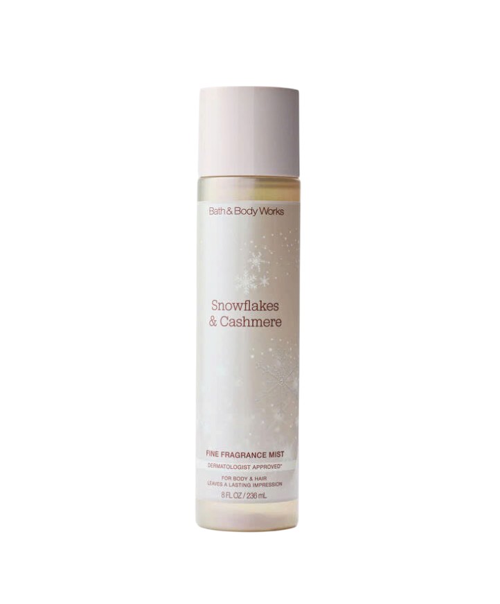 BATH & BODY WORKS - SNOWFLAKES & CASHMERE FINE FRAGRANCE MIST
