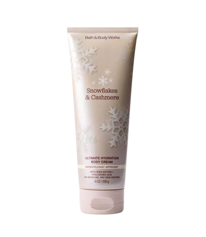 BATH & BODY WORKS - SNOWFLAKES & CASHMERE BODY CREAM
