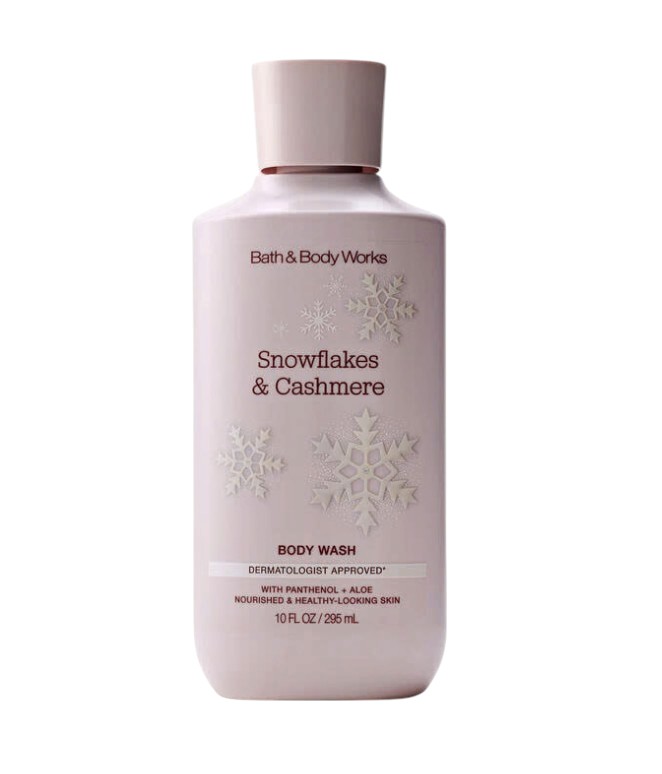 BATH & BODY WORKS - SNOWFLAKES & CASHMERE BODY WASH