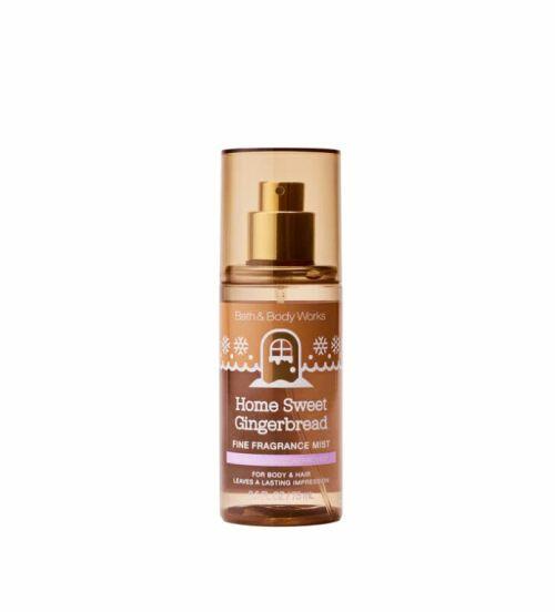 BATH & BODY WORKS-  HOME SWEET GINGERBREAD TRAVEL SIZE FINE FRAGRANCE MIST