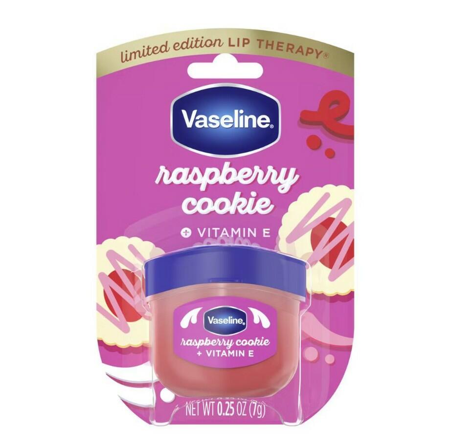 VASELINE HOLIDAY- LIMITED EDITION CUTIE LIP BALMS - RASPBERRY COOKIE