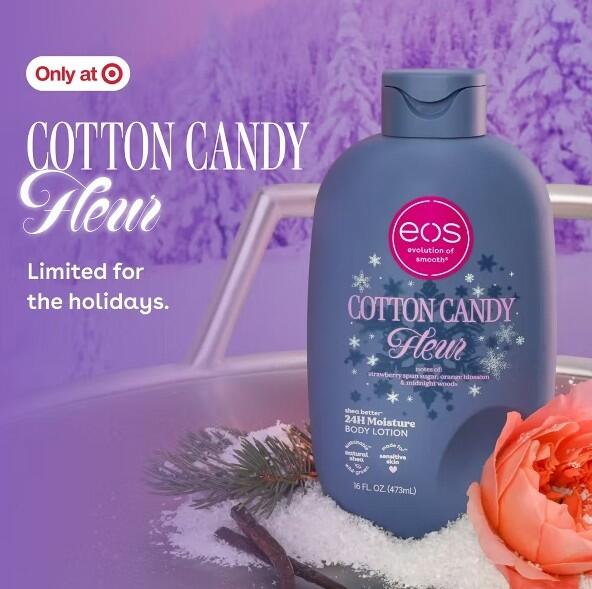 EOS HOLIDAY- COTTON CANDY FLEUR BODY LOTION
