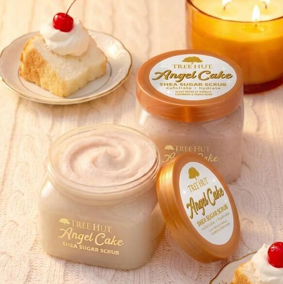 TREE HUT- ANGEL CAKE MINI SHEA SUGAR BODY SCRUB