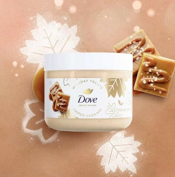 DOVE LIMITED EDITION- HOLIDAY TREATS BODY SCRUB SALTED CARAMEL
