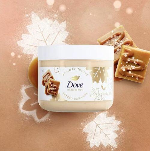 DOVE LIMITED EDITION- HOLIDAY TREATS BODY SCRUB SALTED CARAMEL