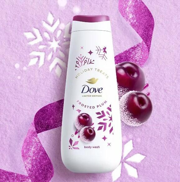 DOVE LIMITED EDITION- HOLIDAY TREATS BODY WASH FROSTED PLUM BERRY