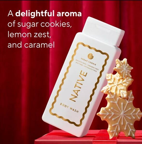 NATIVE HOLIDAY- BODY WASH - SUGAR COOKIE