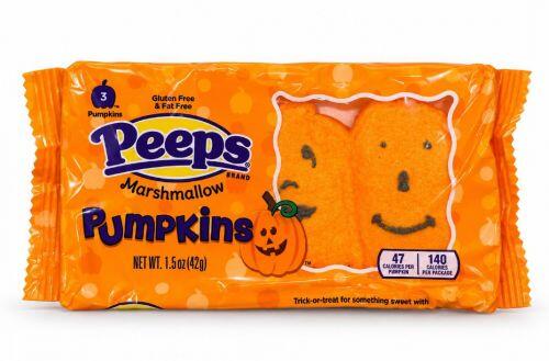 PEEPS- MARSHMALLOW PUMPKINS HALLOWEEN 3-PACK
