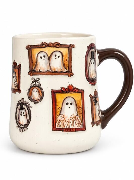 HALLOWEEN GHOST PORTRAIT CERAMIC MUG