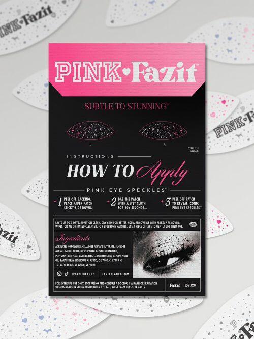 PINK x FAZIT - PINK EYE SPECKLES LIQUID MAKEUP PATCHES