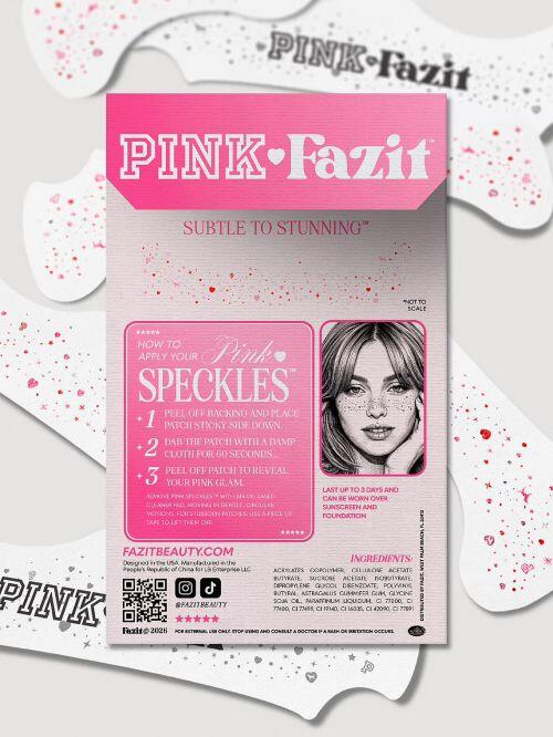PINK x FAZIT - PINK SPECKLES GLITTER FRECKLES MAKEUP PATCHES