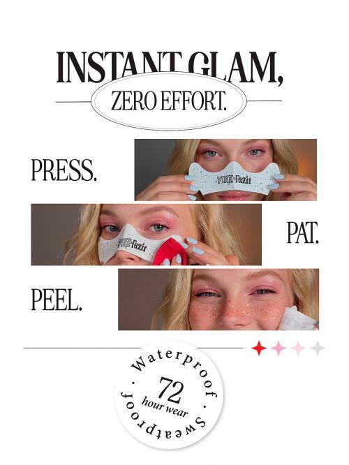 PINK x FAZIT - PINK SPECKLES GLITTER FRECKLES MAKEUP PATCHES