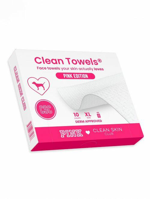 PINK x CLEAN SKIN CLUB - CLEAN TOWELS ORIGINAL XL TRAVEL 10CT