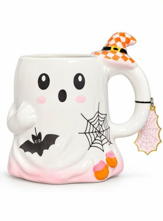 HALLOWEEN CUTE GHOST CERAMIC MUG