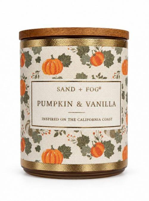 SAND + FOG- PUMPKIN & VANILLA SCENTED CANDLE