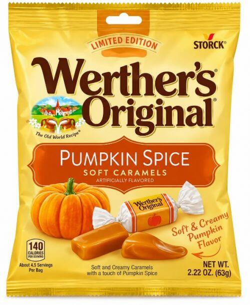 WERTHER'S ORIGINAL- PUMPKIN SPICE SOFT CARAMELS LIMITED EDITION 63G