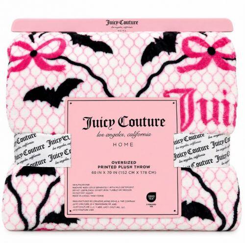 JUICY COUTURE- HALLOWEEN OVERSIZED PRINTED PLUSH THROW BLANKET