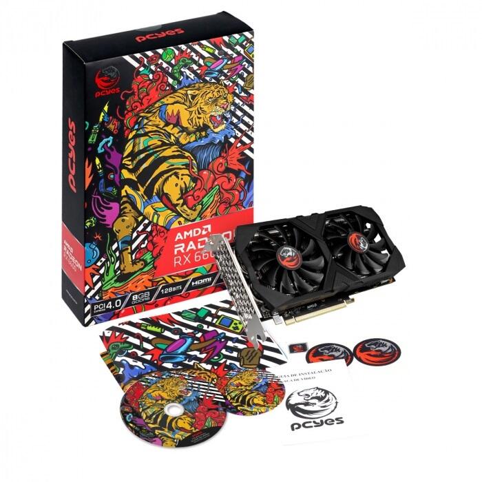 PLACA DE VIDEO AMD RADEON RX 6600 8GB GDDR6 128 BITS