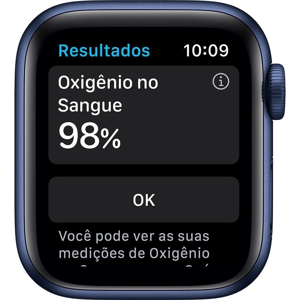 Apple Watch Series 6 (GPS) 40mm caixa azul de alumínio - R$3.499,00
