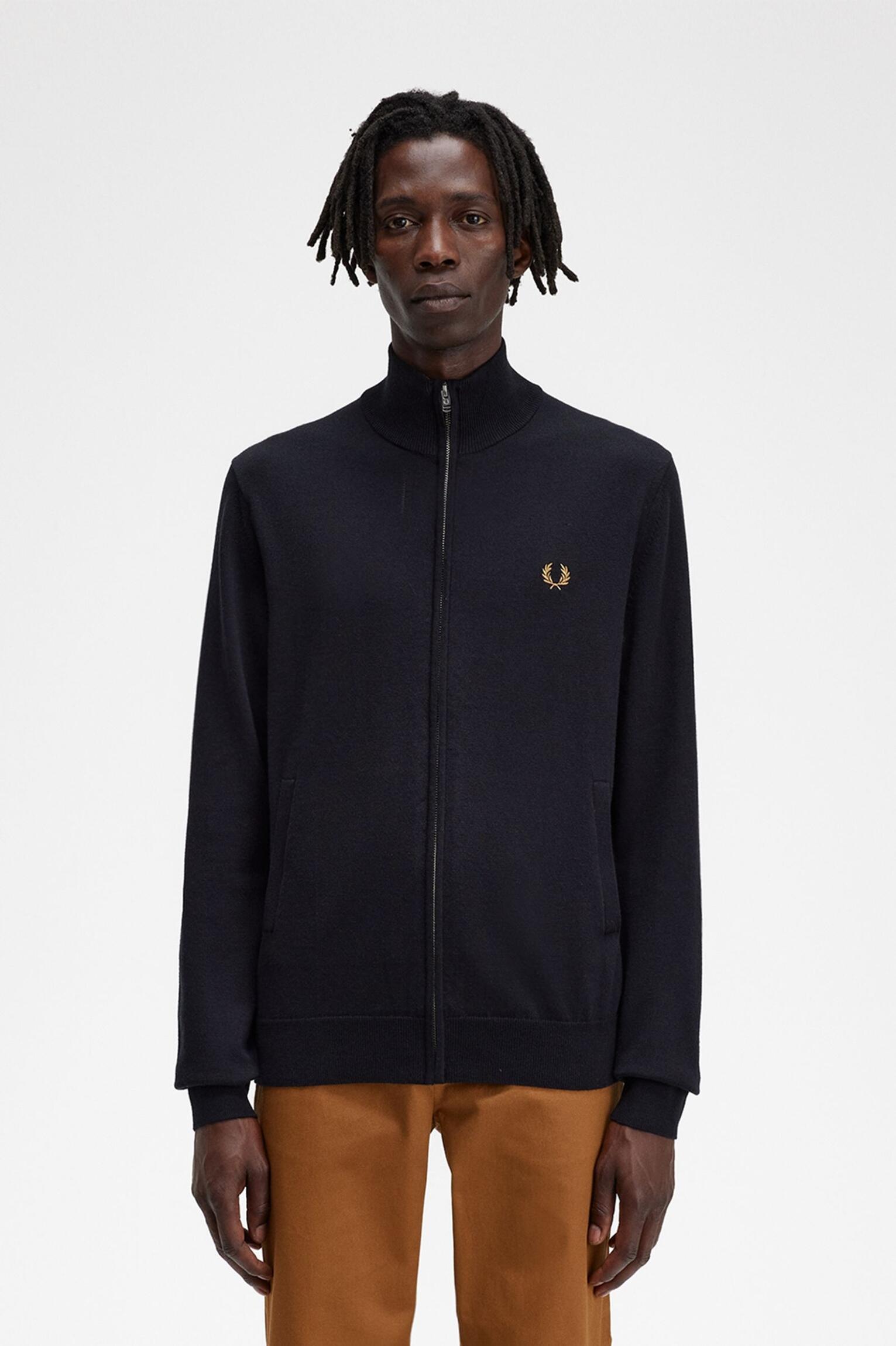 Casaco Classico Cardigan Ziper Fred Perry | Marca Homem - R$759,60