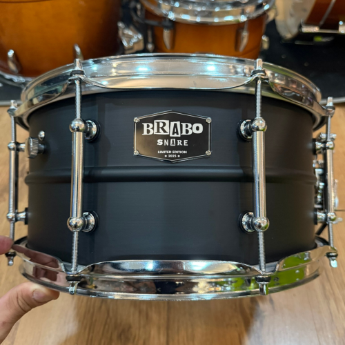 Comprar Caixa De Bateria Brabo Snare Black 13X6,5 Com o Casco Em