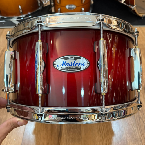 Comprar Caixa Pearl New Masters 14X7 Deep Red Burst 100% Em Maple