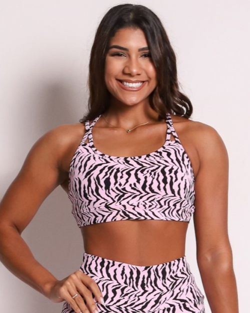 Top Lu Zebra Rosaceo