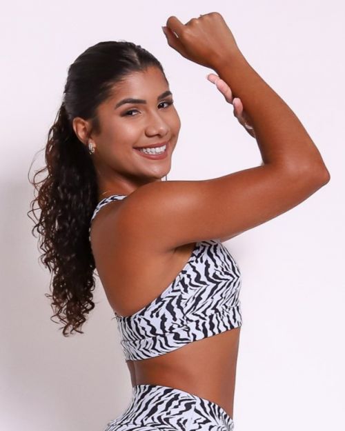 Top Lu Zebra Branco