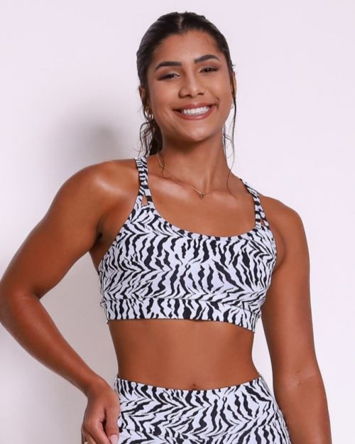 Top Lu Zebra Branco