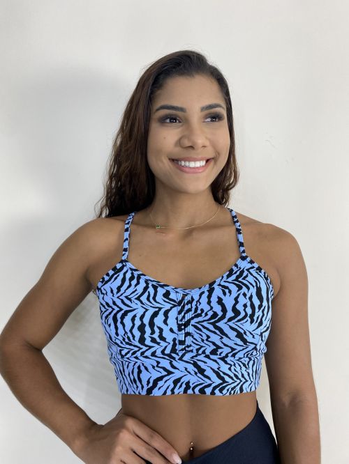 Top Búzios Zebra Beau Blue