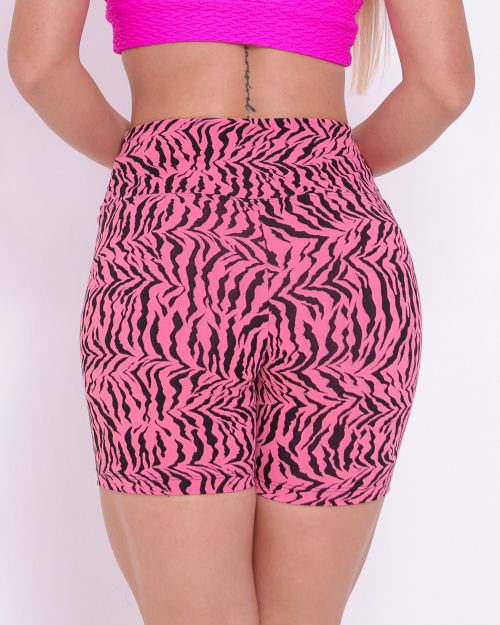 Short Bermuda Zebra Pink Lemonade