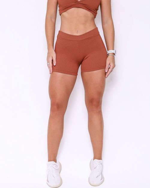 Short B�sico C�s Fino Caramelo