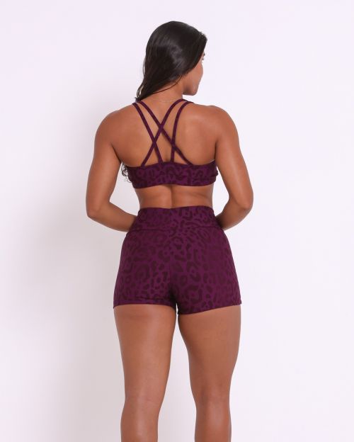 Conjunto Short Básico Curtinho New Onça Fit + Top Lu