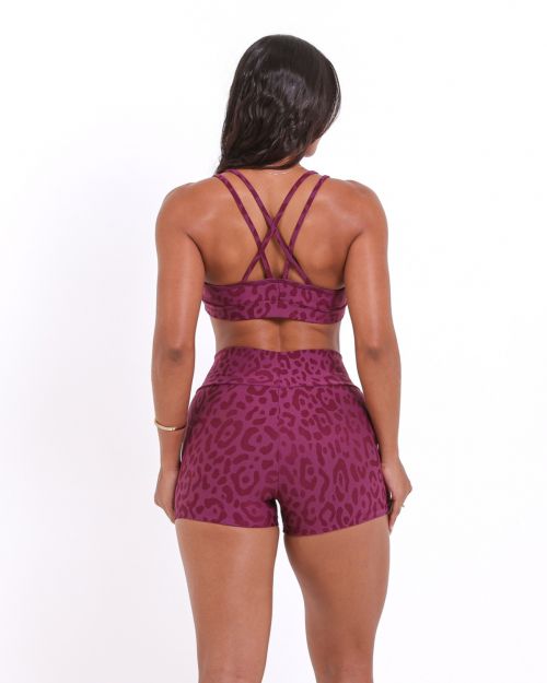 Conjunto Short Básico Curtinho New Onça Fit + Top Lu