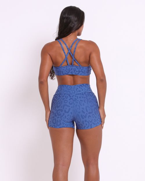 Conjunto Short Básico Curtinho New Onça Fit + Top Lu