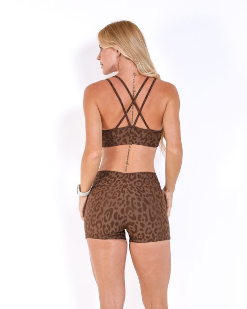 Conjunto Short Básico Curtinho New Onça Fit + Top Lu