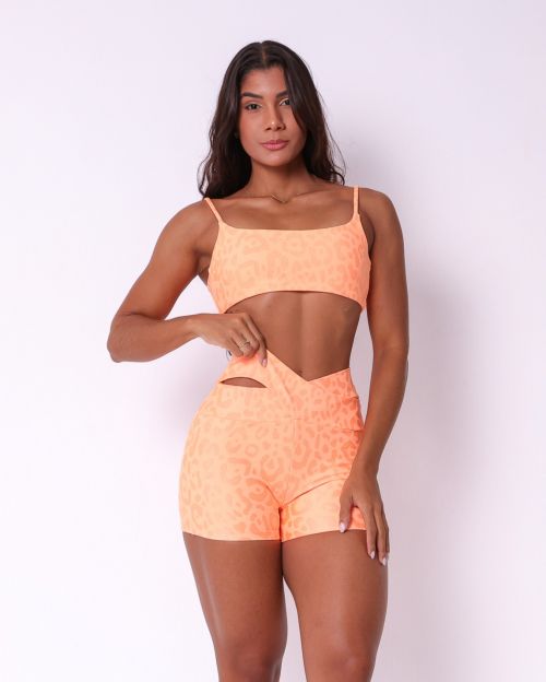 Conjunto Short B�sico C�s Cruzado New On�a Fit + Top Ju