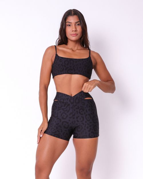 Conjunto Short B�sico C�s Cruzado New On�a Fit + Top Ju
